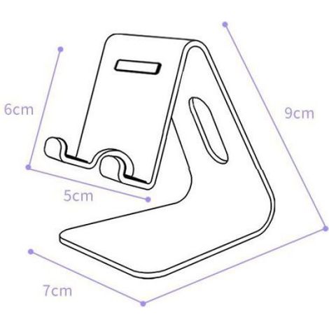 Support Téléphone - Alliage D'aluminium - Angle Réglable - Bureau Cuisine Table De Chevet - 1 Pièce (1/5)