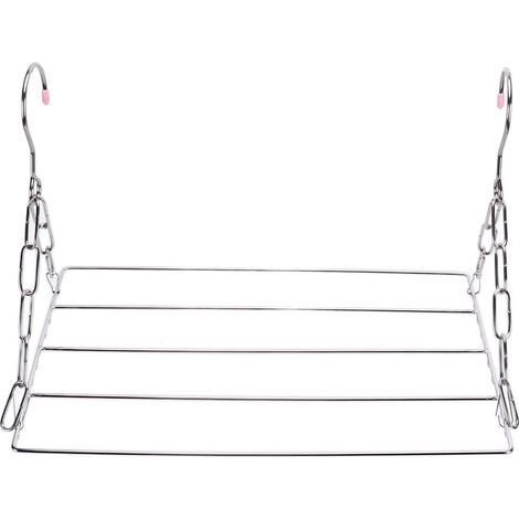 Etendoir Chaussette, Cintre de séchage en Acier Inoxydable avec 36 Clips à L’épreuve du Vent Étendoir à Linge à Suspendre pour Chaussettes, sous-vêtements, Vêtements,Serviettes (sans Clip) (1/4)