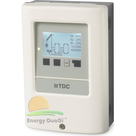 Centralina elettronica per impianti solari Sorel MTDC completa di nr.3 sonde
