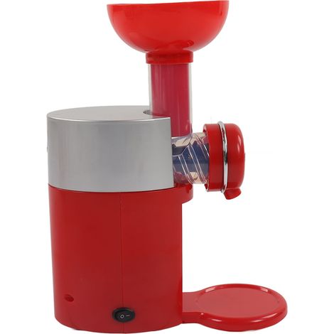 Hausgemachte Eismaschine für Früchte und Schokolade, 220 V, rot, europäischer Standard, elektrische Eismaschine (1/5)