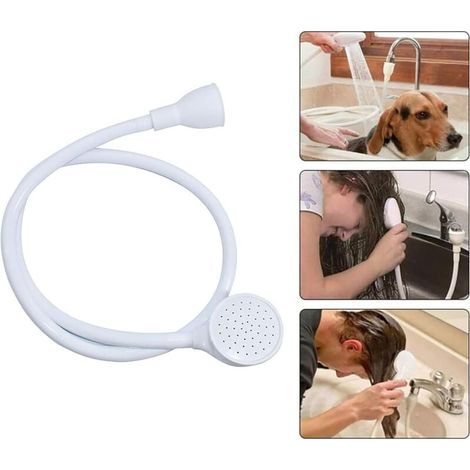 Wasserhahn-Schlauch, Hundeshampoo-Sprühkopf, Duschkopf für Tiershampoo, verlängerter Sprühkopf