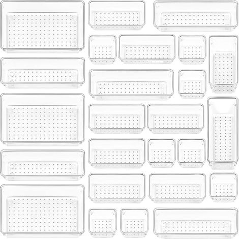 Lot de 25 boîtes de rangement transparentes pour armoire, (1/5)