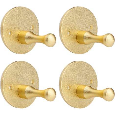 Crochets muraux robustes pour suspendre des serviettes, idéal pour salle de bain, douche, cuisine, porte de maison, placard, armoire, acier inoxydable - Style 3 (1/5)
