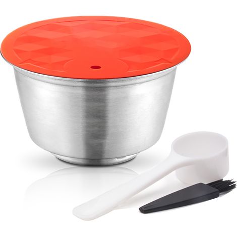 Capsule de lait réutilisable en acier inoxydable, rechargeable, compatible avec Dolce Gusto (1/5)