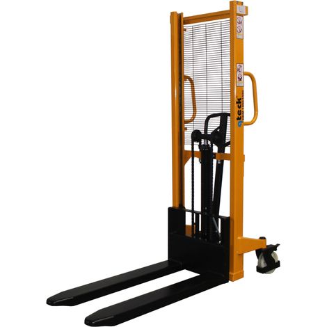 qteck Hochhubwagen HHM-Serie 1150mm Gabellänge Nylon/Tandem 2500mm Hubhöhe 1000kg Tragkraft