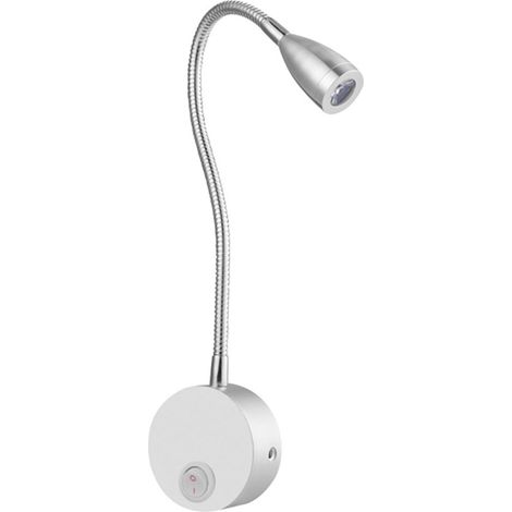 Lampe de Lecture Murale LED en Aluminium Col Cygne Flexible, (1/5)