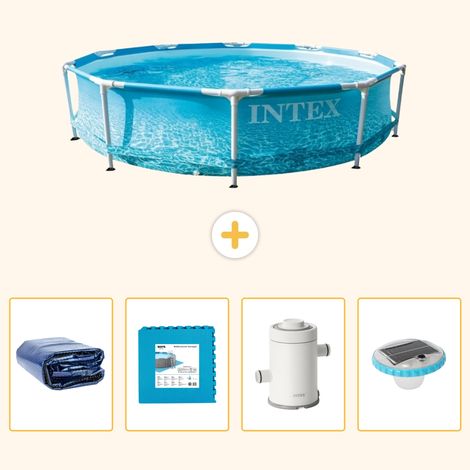 Intex Piscine Tubulaire Ronde - 305x76 cm - 5-pièces S152 (1/5)