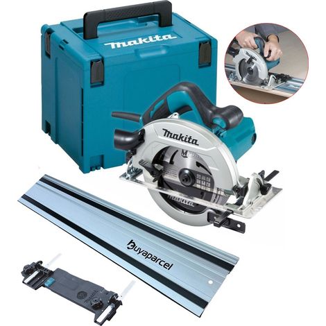 Makita HS7611J 240v Corded Electric Circular Saw 190mm Blade 1.0m BAP Guide Rail (1/5)
