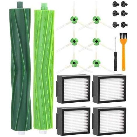 Pièces de rechange pour iRobot Roomba série i/e/j i7 i7+ i3 i3+ i4 i4+ i6 i6+ j7 j7+ E5 E6 E7 brosses de remplacement (1/4)