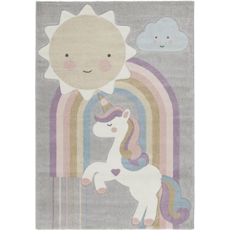 tappeto "fantasia" unicorno, 100x150 cm (1/4)