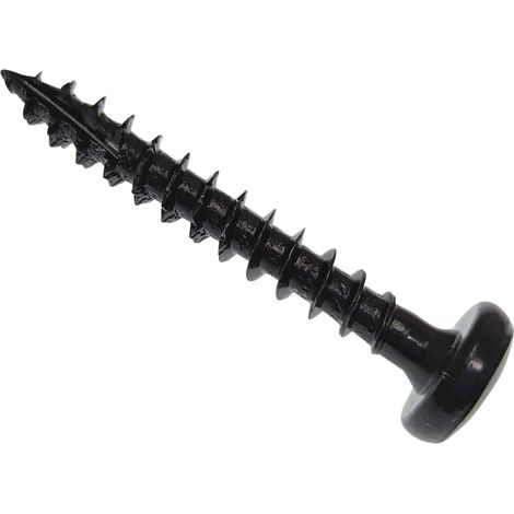 ForgeFix SPEPH430BL Spectre PZ Compatible Wood Screw Pan Black 4.0 x 30mm Box 200 FORSPEPH430