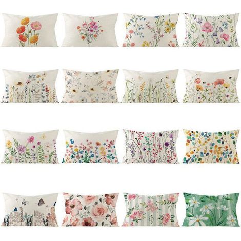 Housse de coussin fleurs housse de coussin, housse de coussin canapé (1/5)