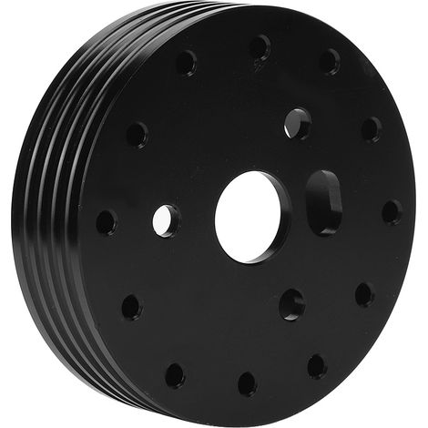 Adaptateur d'espaceur de moyeu de volant en aluminium 1 pouce, noir, pour jantes 5/6 trous vers 3 trous, kit de conversion (1/5)
