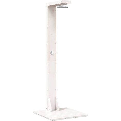 Douche d'extérieur 210 cm Blanc vidaXL (1/5)
