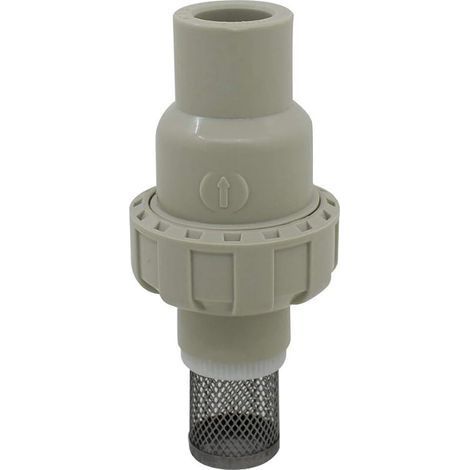 Clapet anti retour aspiration antiretour pvc 20 25 32 40 50 63mm clapet crepine a boule clapet pied plomberie pompe piscine (1/5)