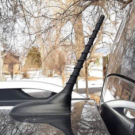 7 Zoll lange, spiralförmige, flexible Antenne, kompatibel mit Autoradios von Toyota, Honda und Ford. (1/5)
