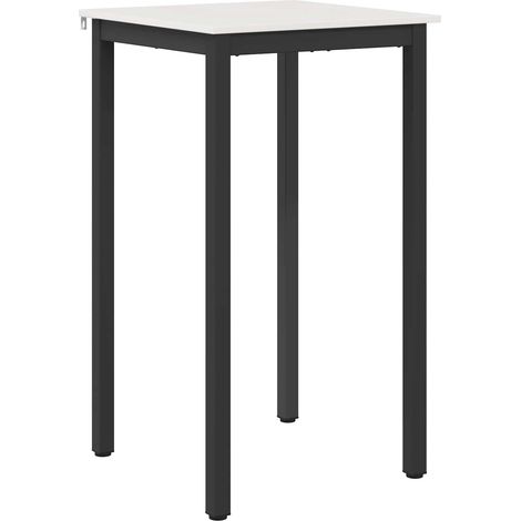 Bartisch Weiß 60 x 60 x 105 cm Massives Kiefernholz vidaXL