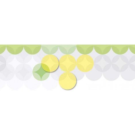Papier peint panoramique blanc motif cercle Tapisserie panoramique originale pour bureau Papiers peints panoramique motif géométrique pour salon (1/3)