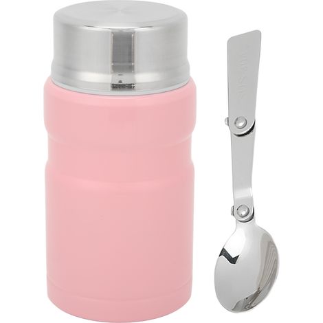 Boîte-repas isotherme en acier inoxydable 750ml rose pour collations et déjeuners (1/5)