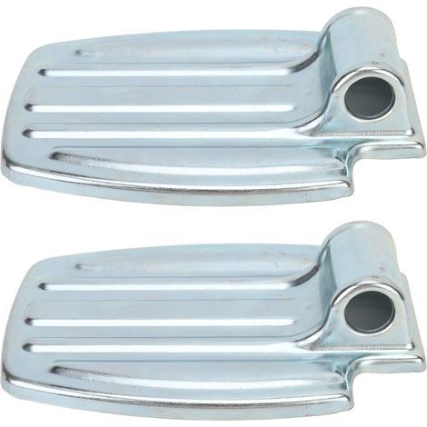 Paar rutschfeste Rollstuhl-Fußstützen aus Aluminiumlegierung, strukturierte Oberfläche, leicht zu reinigen, leicht und kompakt (1/5)