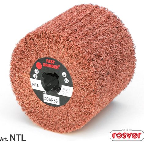 ROSVER NTL RUOTA RUOTE LAMELLARI ABRASIVE IN NON TESSUTO FORO 19 PER SATINATRICE - 180 - 100