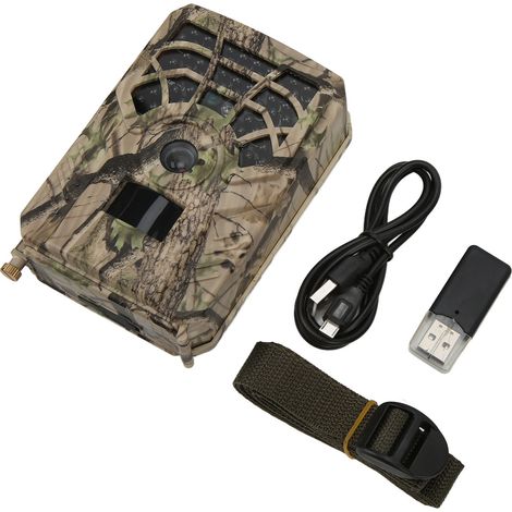 Caméra de chasse 5MP HD 720P 25FPS étanche avec écran LCD 2.4 pouces pour surveillance extérieure jardin et forêt