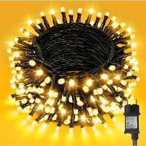 String Lights, 30m 300 LED Waterproof Warm White Christmas Tree Outdoor Light with 6H Timer, Memory Function, 8 Lighting Modes for Garden, Balcony, Wedding (1/5)