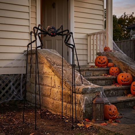 Tall Standing Animated Spider Prop (1/2)
