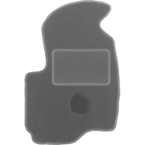 Alfombrilla de terciopelo para el conductor para: Mitsubishi Colt VII hatchback (2004-2008) grafito