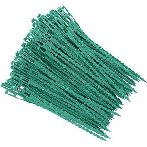 80 pièces accroche-tuteurs pour tomates, lien réglable en plastique souple, support végétal pour serre-câble et treillis jardin