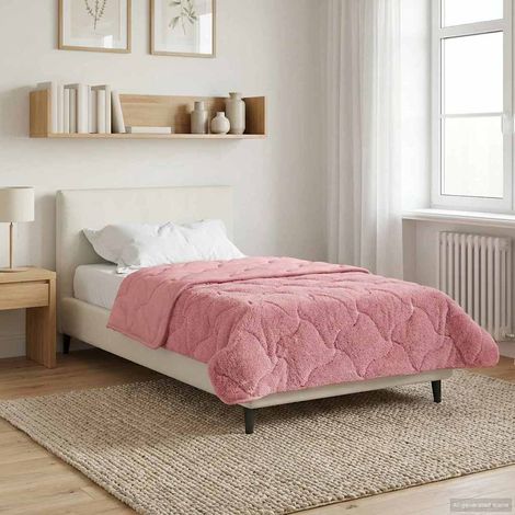 Teenpull – Winterbettdecke Rosa 155 x 200 cm Mikrofaser und Teddy-Fleece (1/5)