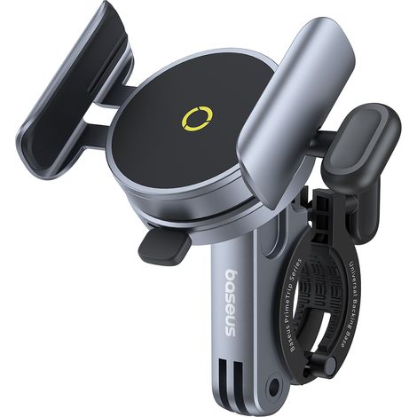 Soporte magnético para teléfono PrimeTrip para manillar de bicicleta, scooter, motocicleta, scooter, color negro (1/5)