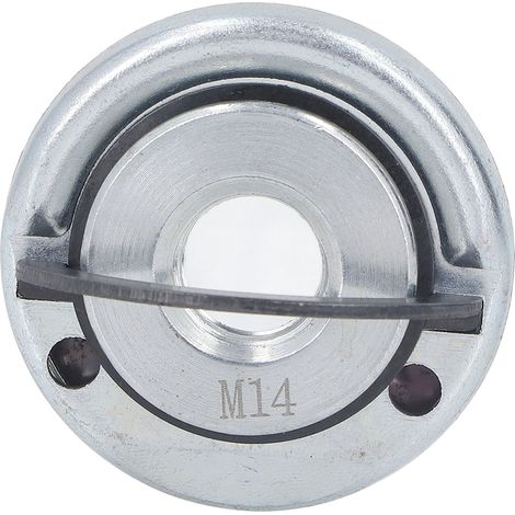 Écrou de blocage M14 pour meuleuse d'angle, montage rapide haute résistance en acier 40Cr, diamètre extérieur de 45 mm, écrou à bride à dégagement rapide pour meuleuse d'angle
