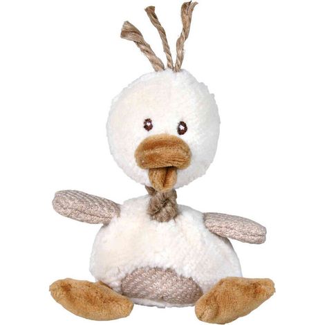Peluche per cani Trixie Poliestere Stoffa Cotone Anatra 15 cm