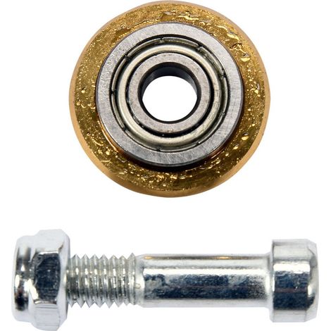 Yato – Molette 22mm pour coupe carrelage – Carbure de tungstène – Axe de montage 6mm – Revêtement TiN pour durabilité