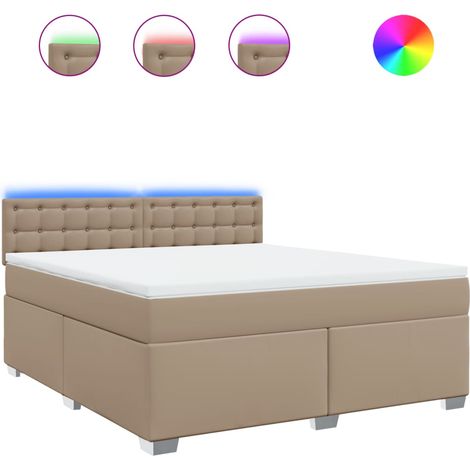 Maison Exclusive - Sommier à lattes de lit avec matelas Cappuccino 180x200 cm (1/5)