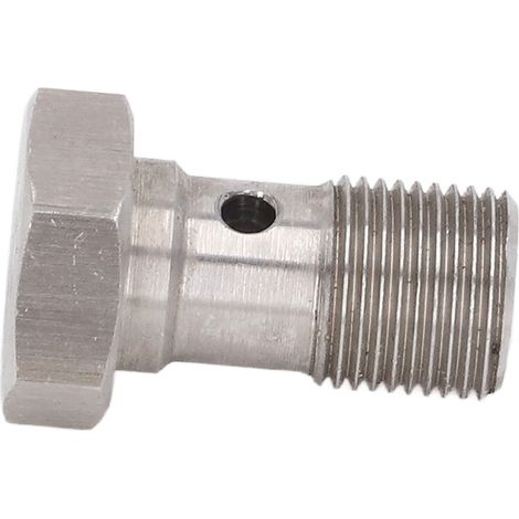 Raccord Banjo M12x1.0 filetage métrique, adaptateur d'extrémité de flexible de frein à orifice unique avec rondelles pour lignes de frein, embrayage et alimentation turbo. (1/5)