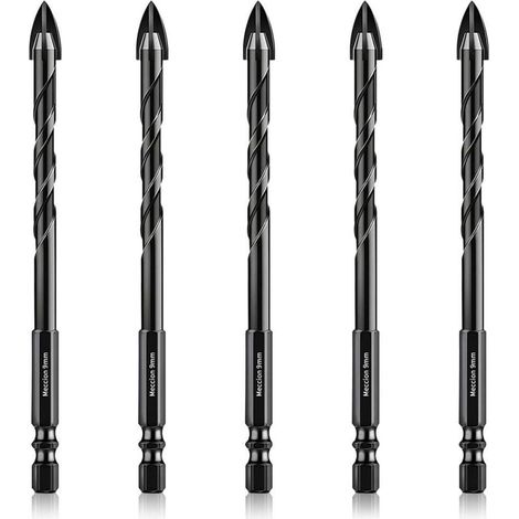 Fliesenbohrer 5tlg Wolframkarbid Keramik Glas Porzellan 9mm (1/5)