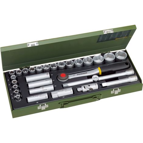 Proxxon Industrial Steckschlüsselsatz metrisch 1/2" (12.5 mm) 29teilig 23000
