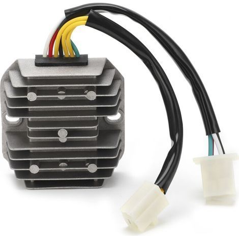 Régulateur de tension 12V – Redresseur 7 fils à double prise – Alliage aluminium avec dissipateur thermique – Pour scooter et cyclomoteur (1/5)