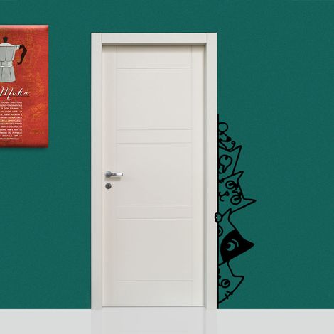 CATS - Adesivo murale wall sticker in vinile 30X140 cm - Colore: nero (1/2)