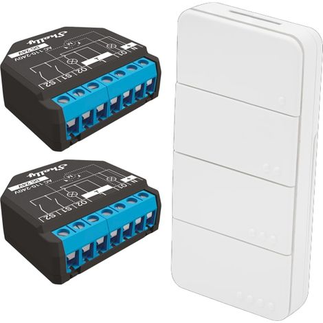 SHELLY Kit de démarrage pour l'automatisation des volets roulants, ensemble de 2