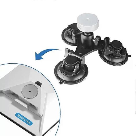 Support de toit à ventouse pour mini Starlink, adaptateur réglable, trépied portable, résistant à l'usure, support pour récepteur de signal de toit - JXLGV (1/4)