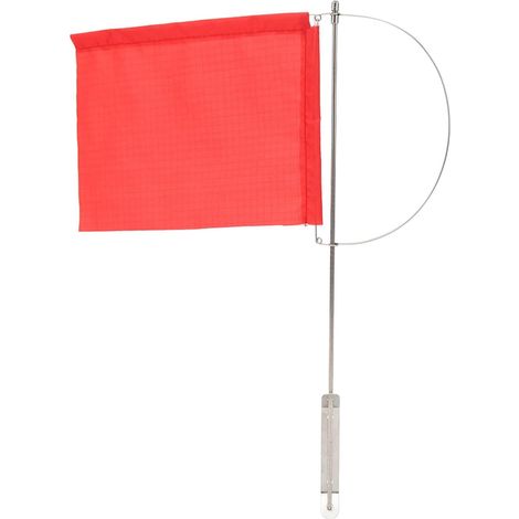 Wind Direction Indicator Flag, Stainless Steel Material Red Boat Eye Catching Pole, Easy to Use for Sailboats, Yachts, Boats (185 x 135 mm) (1/5)