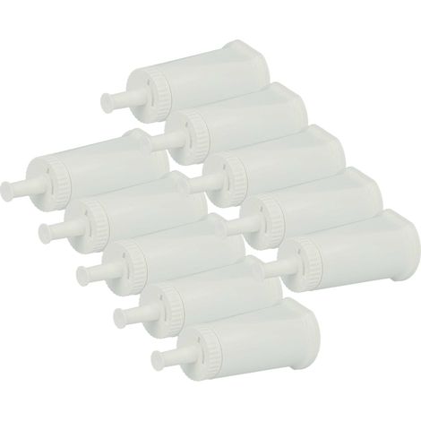 vhbw 10x filtro dell'acqua compatibile con Solis tipo 117, 118, 1011, 115 macchinetta per espresso - bianco