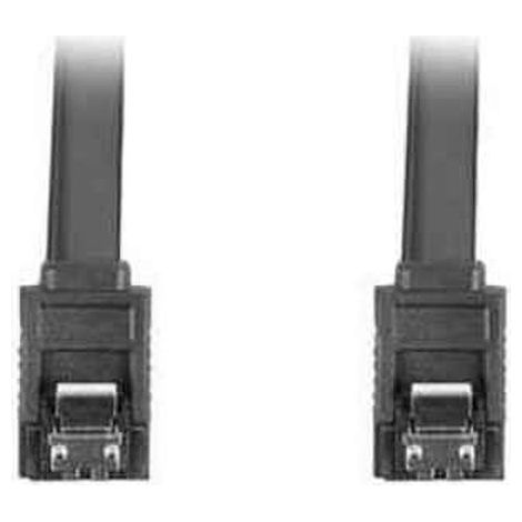 Lanberg Data III SATA-Kabel (6 Gbit/s) Buchse/Buchse, 0,5 m, Metallverschlüsse, schwarz