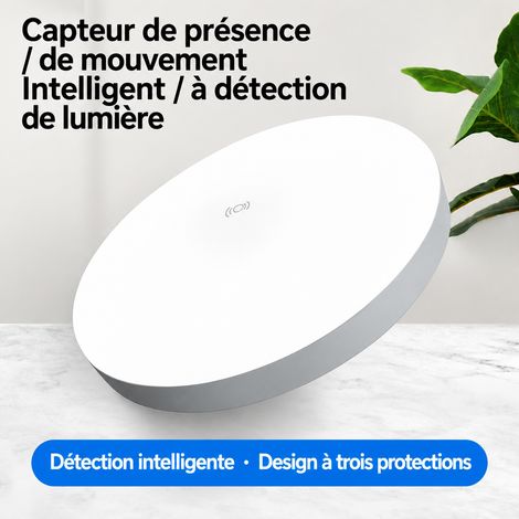 Plafonnier LED 24W à commande sono-lumineuse 011B 24w réf 4965 29 × 29 × 4 cm 280 g – Livraison gratuite (1/5)