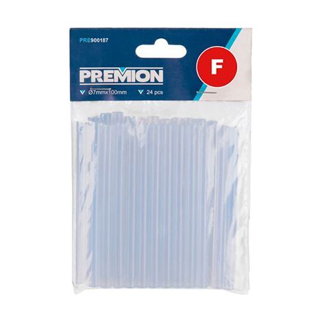 Blister 24 barras cola termofusible 10cm 7mm sthor premion (1/2)