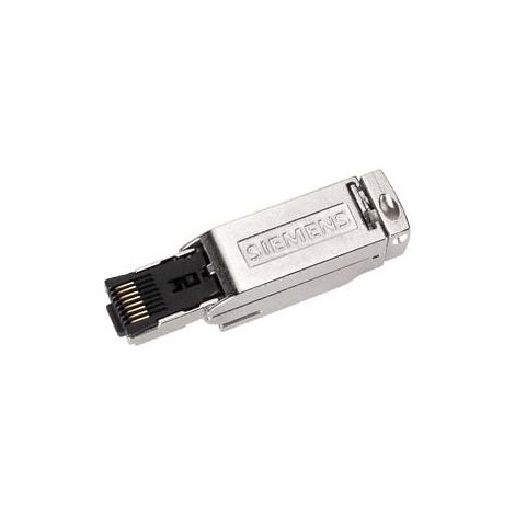 Siemens IE FC RJ45 Plug 180 4x2, Connettore RJ45 con tecnologia di connessione FC, 1 pz., 6GK19011BB112AA0