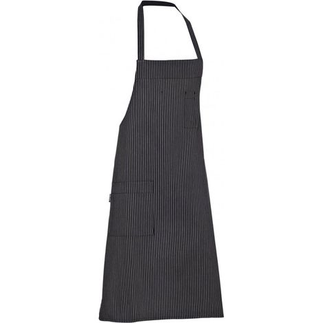 Delantal de cocina Giblor's rayado negro Art.11P08H61